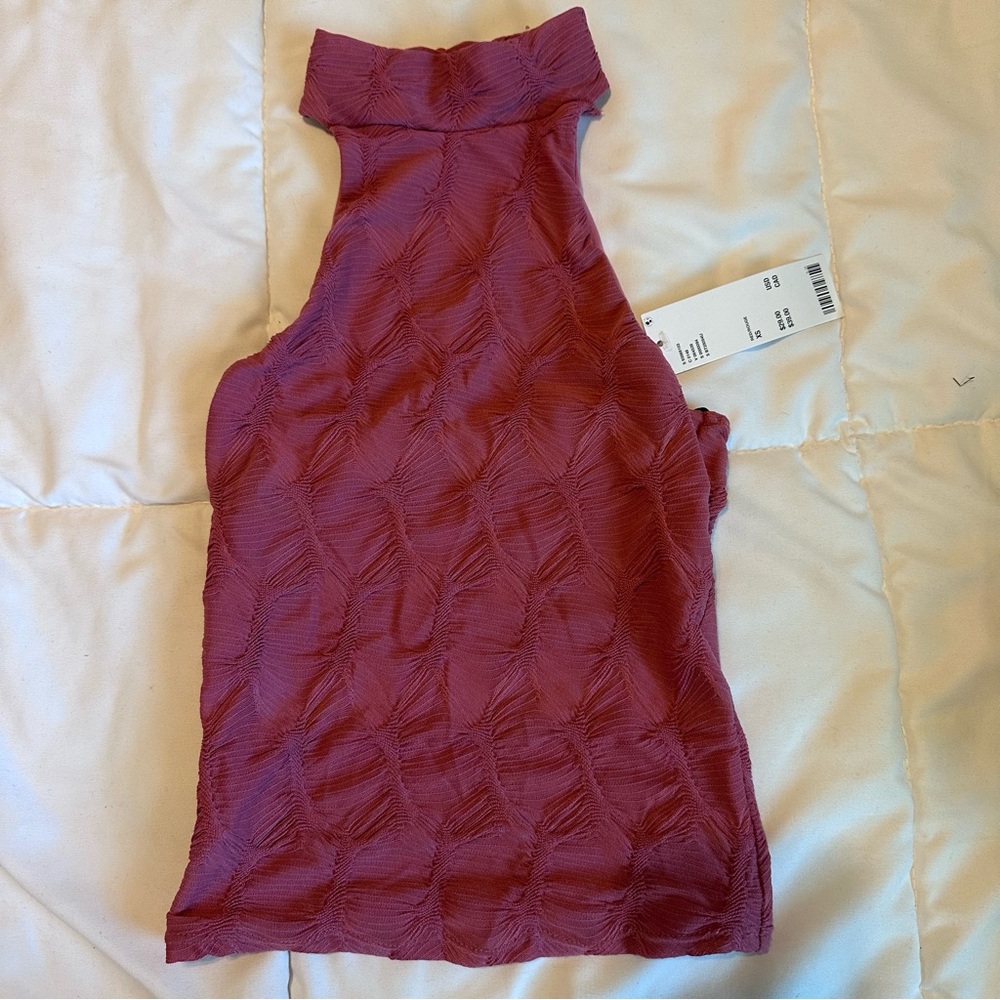 Urban Outfitters Textured Purple Sleeveless Top